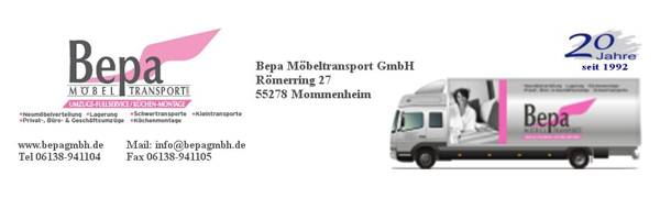 Logo BePa Möbeltransport Mommenheim